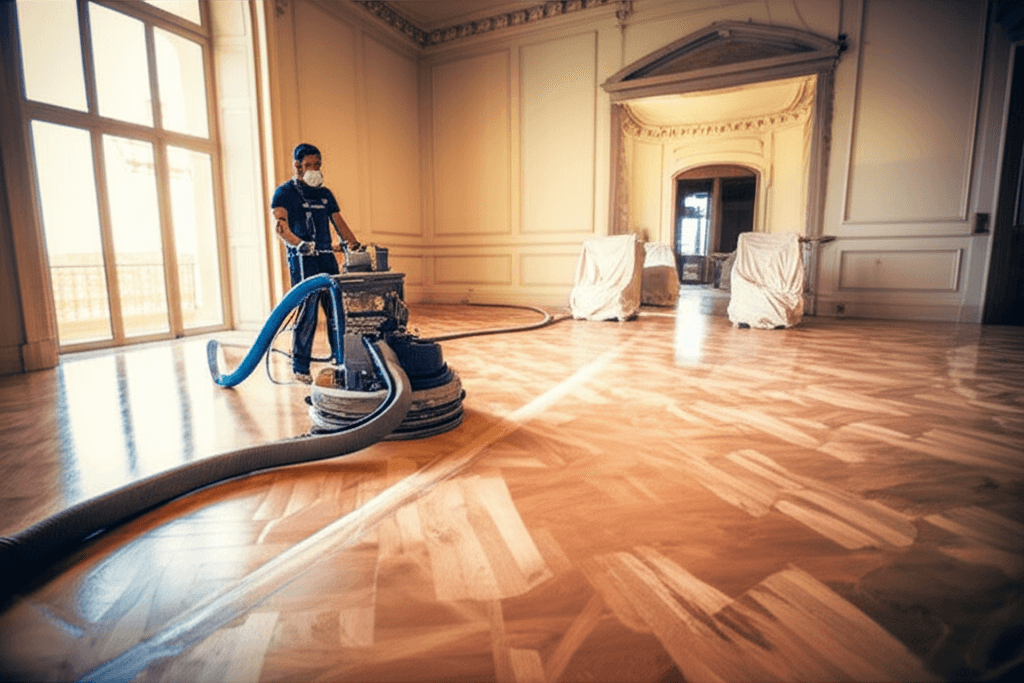 Parquet Sanding Process